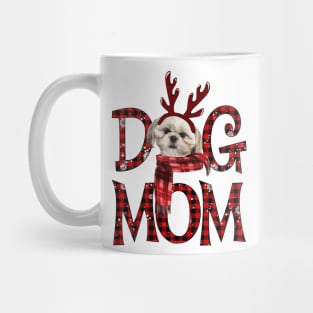 Cream Shih Tzu Mom Christmas Dog Mom Dog Lovers Mug